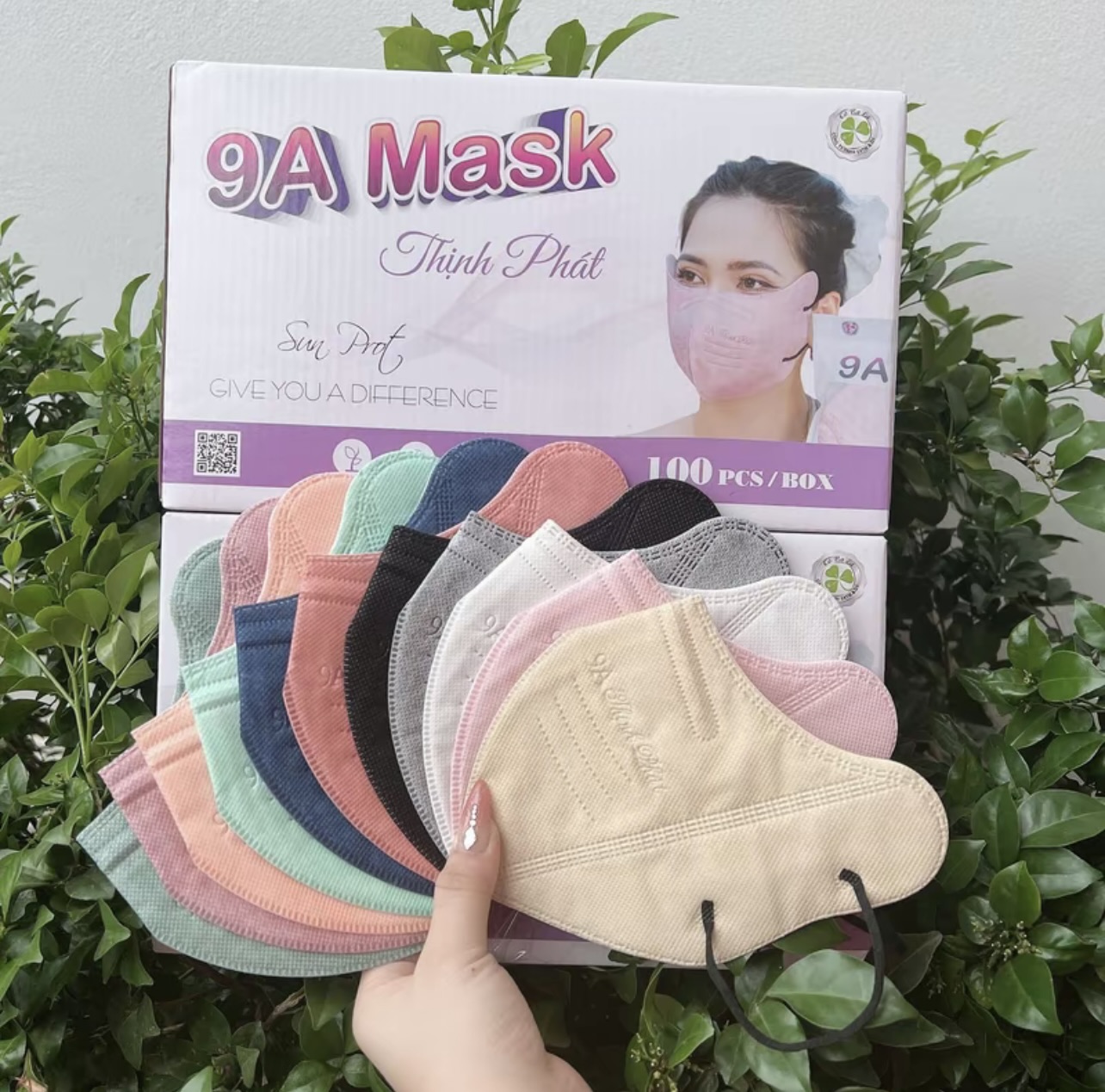 Khẩu trang 9A Thịnh Phát 100 chiếc chống nắng 5 lớp che toàn mặt ngăn ngừa khói bụi chống tia UV - Ảnh 13