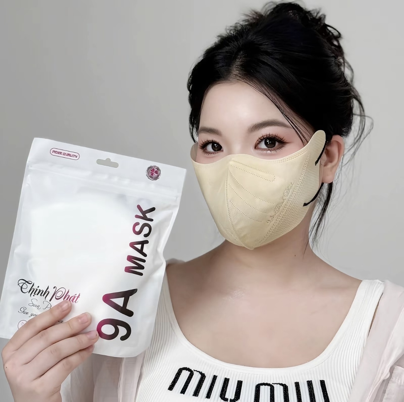 Khẩu trang 9A Thịnh Phát 100 chiếc chống nắng 5 lớp che toàn mặt ngăn ngừa khói bụi chống tia UV - Ảnh 2
